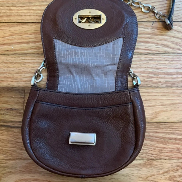 Vintage Cole Haan Brown Chain Crossbody - Picture 4 of 6